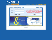Tablet Screenshot of amadeustqs.com